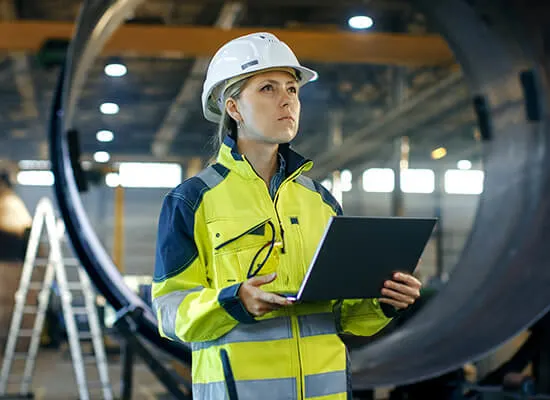 A Virtual 3D Simulation for Engineers Inspecting the Industrial Properties